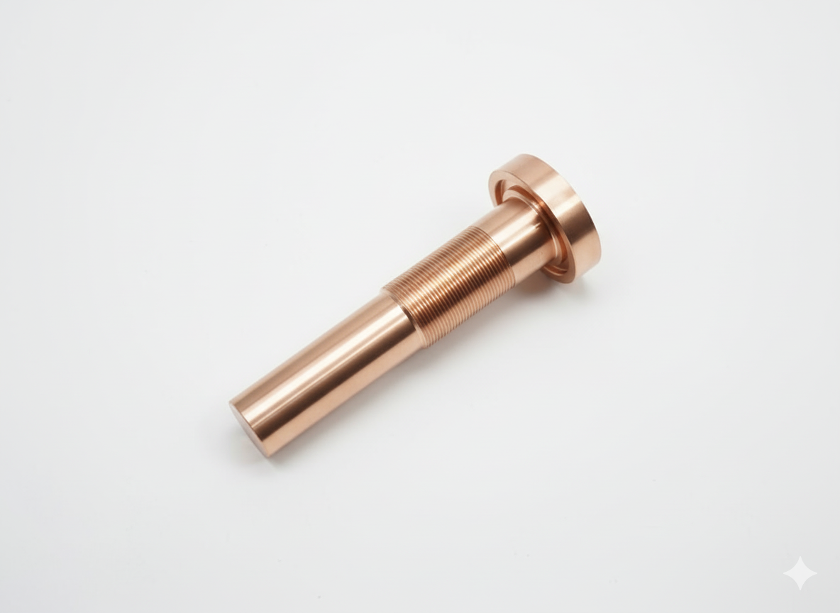 Precision Engineered Copper  Shaft