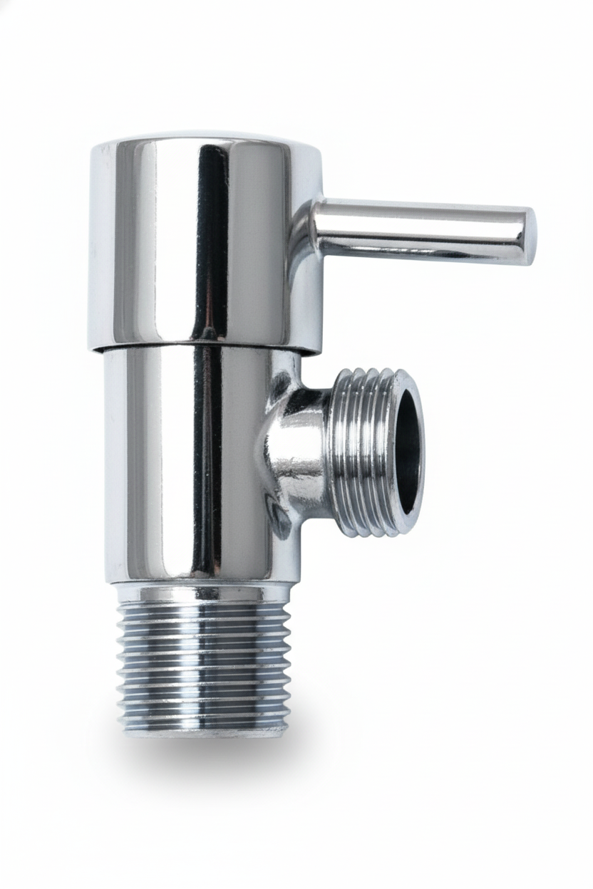 Modern Brass Chrome Angle Valve