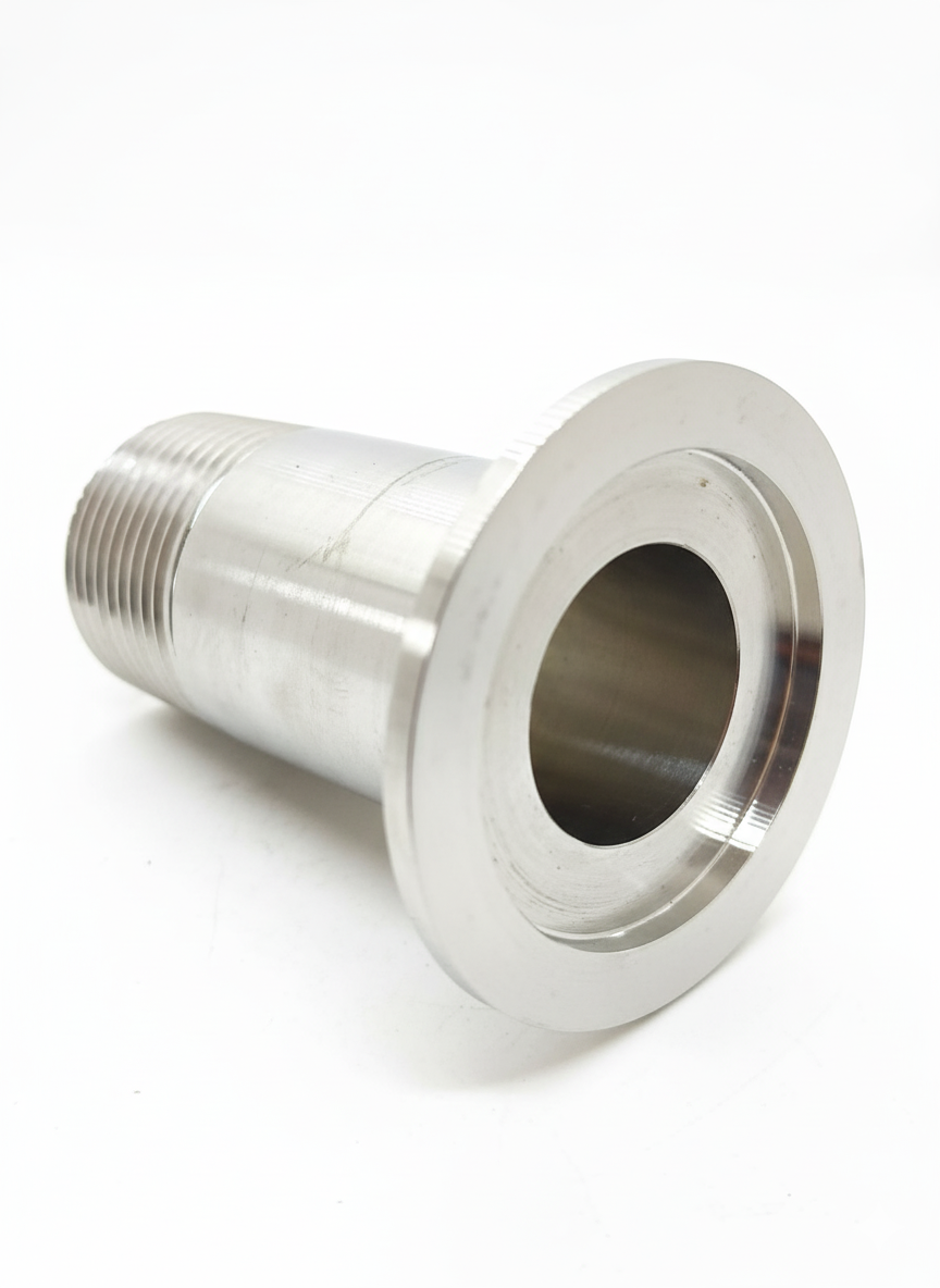 Heavy-Duty Mild Steel Flange-to-Thread Fitting