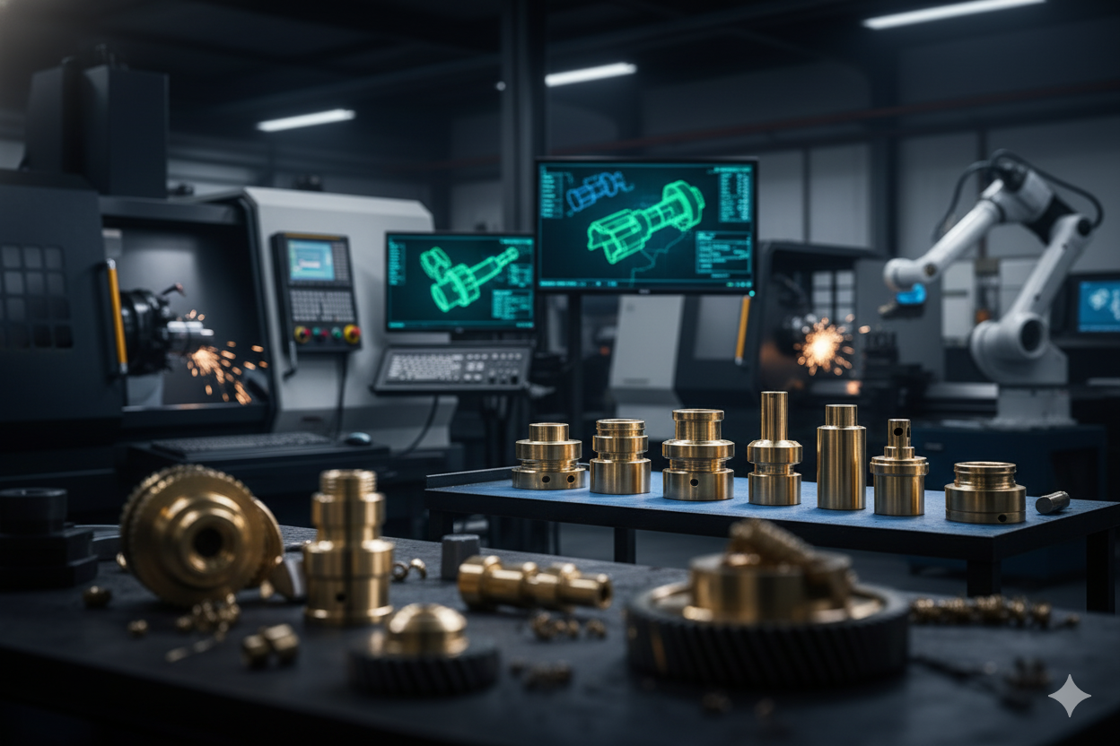 Precision metalwork background